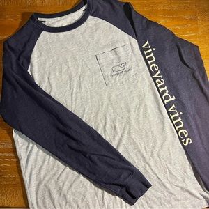 Men’s Vineyard Vines Baseball-Style Long Sleeve Tee - Size Small
